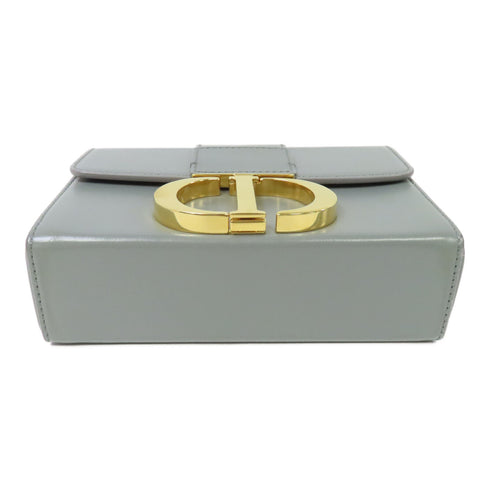 Christian Dior CD GHW 30 Montaigne Shoulder Bag M9204 Calfskin Leather Gray