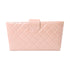CHANEL Quilted CC SHW Clutch Bag Calfskin Leather Pink