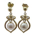FINE JEWELRY Earrings 14K Yellow Gold/PVC Gold/White