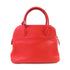 HERMES PHW Bolide 31 Handbag Shoulder Bag Clemence Leather Rouge Casaque Red