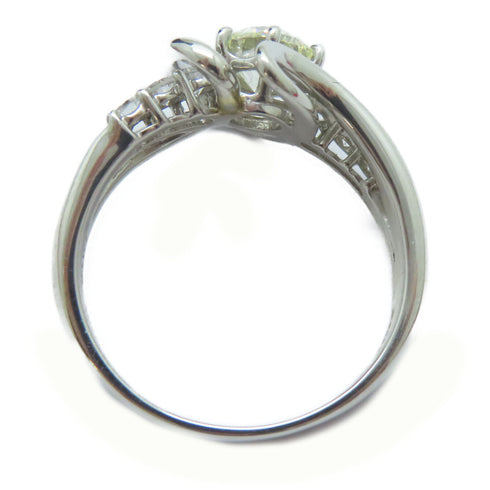 FINE JEWELRY 1.012ct Diamond 0.35ct Diamond Ring PT900 Platinum US#8.75