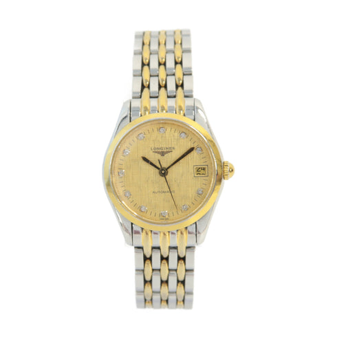 LONGINES Flagship Automatic Watch L4.398.3.37.7 Stainless Steel 18K Yellow Gold