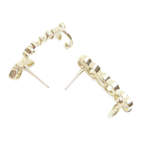 CHANEL CC Coco Earrings Metal Gold