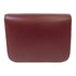 CELINE GHW Classic Box Shoulder Bag Calfskin Leather Bordeaux Color