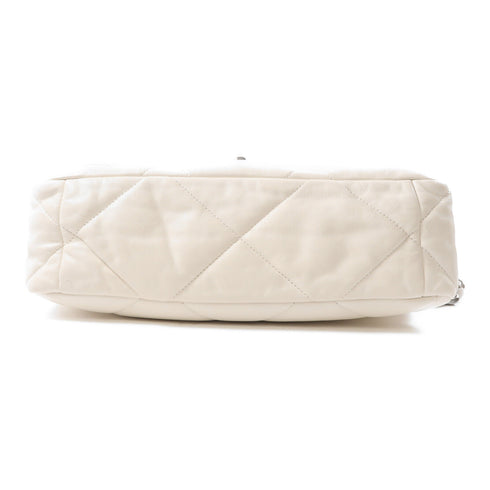 CHANEL CC C19 Medium 2 Way Shoulde Bag Lambskin Leather