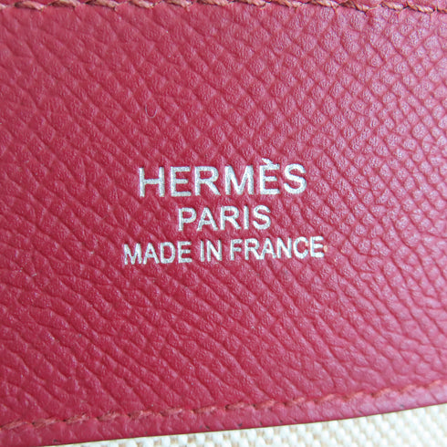 HERMES Maxibox Cabas Handbag 071257CK Evercolor/Epsom Leather Bleu Agate/Rouge