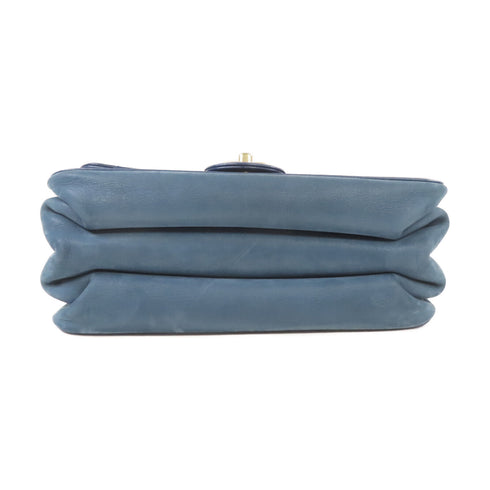 CHANEL Quilted CC GHW Chain Shoulder 2 Way Shoulder Bag Handbag Calfskin Navy