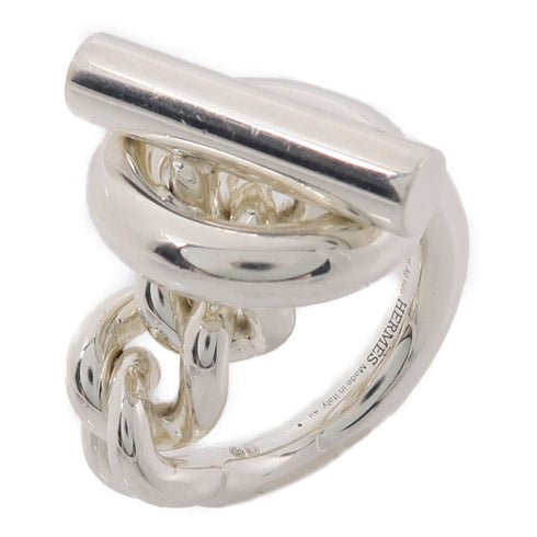 HERMES Croisette Ring 925 Sterling Silver US#4.5
