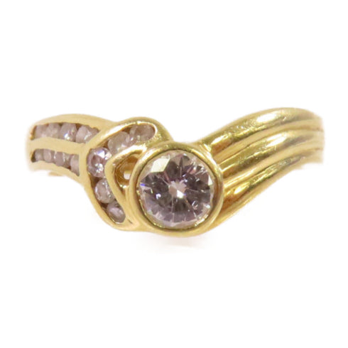 FINE JEWELRY 0.23ct Diamond Ring US#4.75 18K Yellow Gold