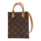 LOUIS VUITTON LV GHW Petit Sac Plat 2 Way Shoulder Bag M69442 Monogram Brown v1