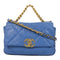 CHANEL Quilted CC Chanel 19 2Way Chain Shoulder Bag AS1160 Lambskin Leather Blue