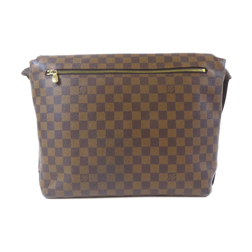 LOUIS VUITTON LV GHW Brooklyn GM Shoulder Bag Damier Ebene Brown
