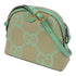 GUCCI GG GHW Shoulder Bag 499621 Canvas Green