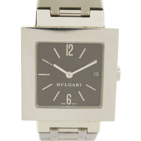 BVLGARI Quadrato Quartz Watch SQ 22 Stainless Steel
