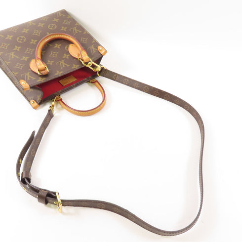 LOUIS VUITTON LV GHW Sac Plat BB 2 Way Shoulder Handbag M45847 Monogram Brown