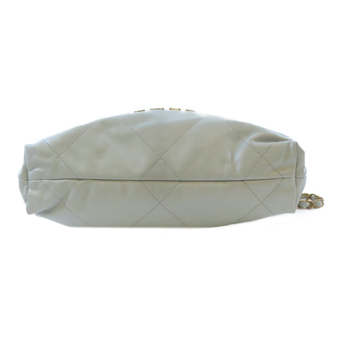 CHANEL Quilted CC GHW Chanel 22 2 Way Shoulder Handbag AS3859 Calfskin Blue