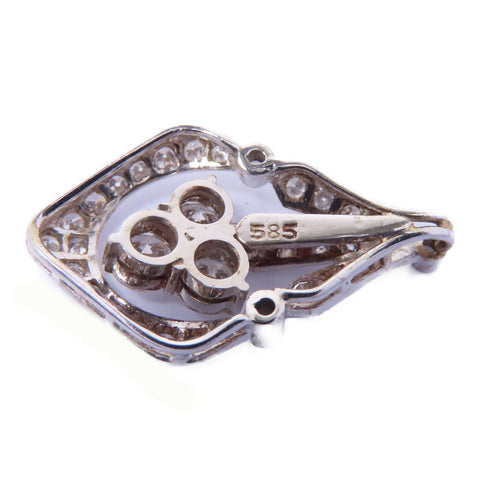 Fine Jewelry Diamond Pendant Accessories 14K White Gold