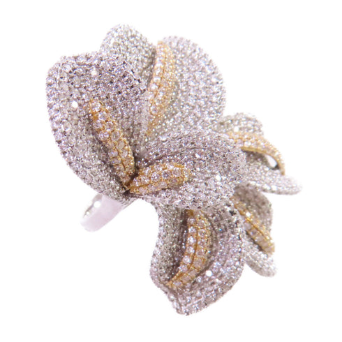 FINE JEWELRY Diamond Ring US#6.25 18K White Gold 18K Yellow Gold