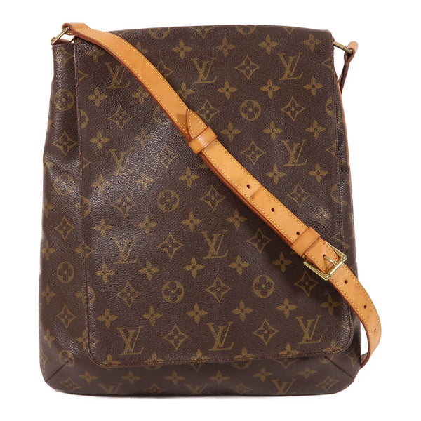 LOUIS VUITTON LV GHW Musette Shoulder Bag M51256 Monogram Brown