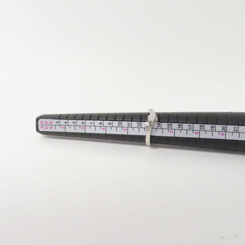 MIKIMOTO 0.18ct Diamond Ring PT900 Platinum US#6