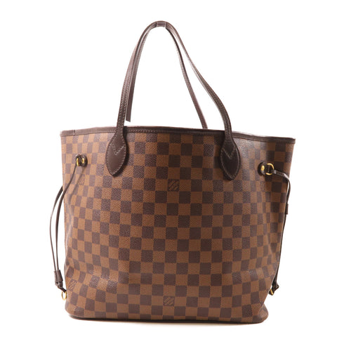 LOUIS VUITTON LV GHW Neverfull MM Tote Bag Damier Ebene N41358 Brown