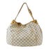 LOUIS VUITTON LV GHW Galliera PM Shoulder Bag N55215 Damier Azur White v1