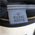 GUCCI GG GHW Handbag 193603 Coated Canvas Leather White Black