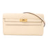 HERMES GHW Kelly To Go Crossbody Shoulder Bag Epsom Leather Nata