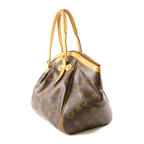 LOUIS VUITTON LV GHW Tivoli GM Shoulder Bag M40144 Monogram Brown v1
