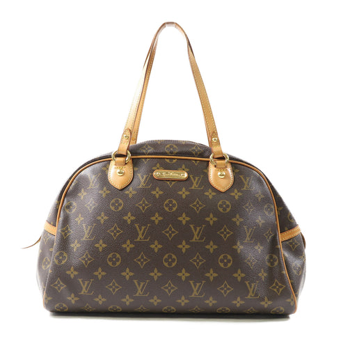 LOUIS VUITTON LV GHW Montorgueil Shoulder Bag M95566 Monogram Brown v3