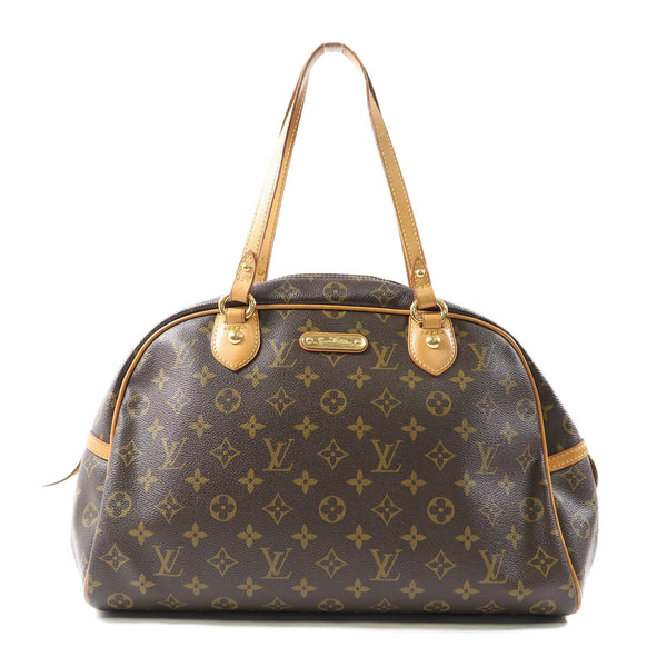 LOUIS VUITTON LV GHW Montorgueil Shoulder Bag M95566 Monogram Brown v3
