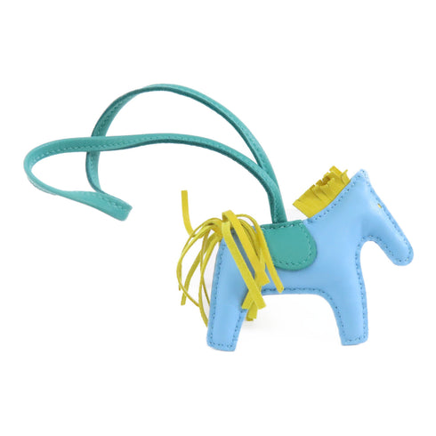 HERMES Rodeo PM Charm Veau Swift Leather Green Blue Yellow