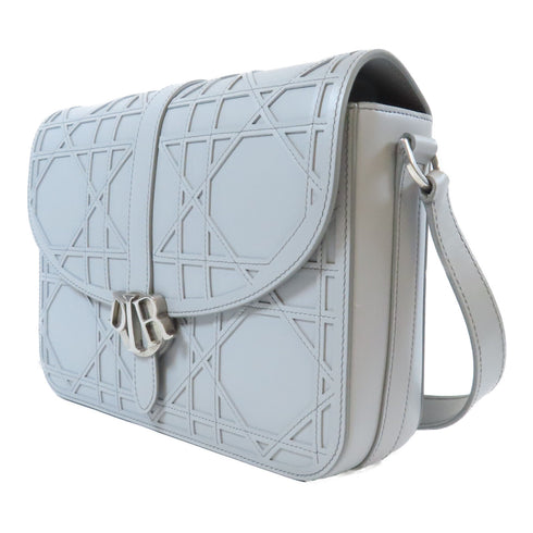 Christian Dior CD SHW Shoulder Bag Calfskin Leather Grey
