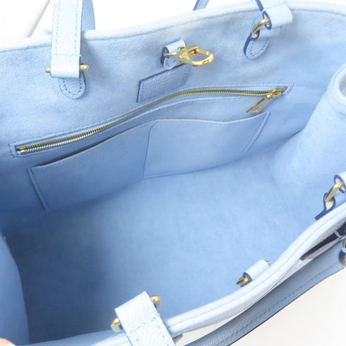 LOUIS VUITTON LV GHW OnTheGo MM 2Way Bag M45718 Monogram Empreinte Blue