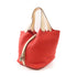 HERMES PHW Picotin 22 MM Hand Bag Clemence Leather Rouge tomate