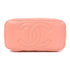 CHANEL Quilted CC GHW 2 Way Chain Shoulder Vanity Case Lambskin Leather Pink
