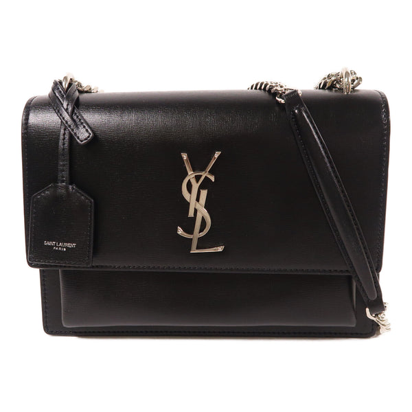 SAINT LAURENT YSL SHW Sunset Medium Chain Shoulder Bag 442906 Calfskin Leather