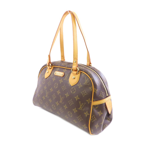 LOUIS VUITTON LV GHW Montorgueil PM Shoulder Bag M95565 Monogram Brown v9