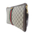 BALENCIAGA GHW Balenciaga x Gucci Pouch Clutch Bag 680382 Coated Canvas Brown