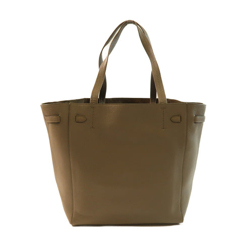 CELINE GHW Tote Bag Calfskin Leather Grey