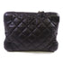 CHANEL CC SHW Pouch Clutch Lambskin Leather