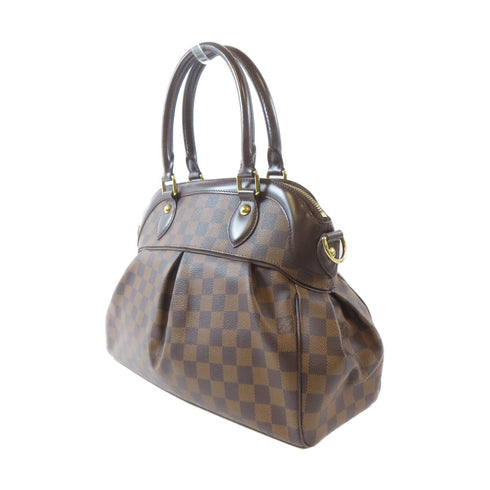 LOUIS VUITTON LV GHW Trevi PM 2 Way Shoulder Handbag N51997 Damier Brown
