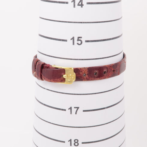 Chopard Happy Diamonds 4082 Quartz Watch 18K Yellow Gold Leather Belt