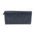 BALENCIAGA City Long Wallet Lambskin Leather Dark Blue