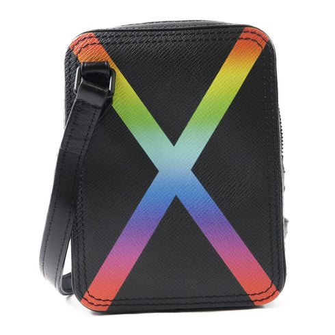 LOUIS VUITTON LV Danube Messenger Shoulder Bag M30332 Taiga Black