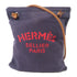 HERMES PHW Aline Shoulder Bag Cotton/Calfskin Leather Navy