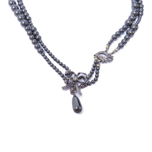 Christian Dior CD Necklace Accessories Metal PVC Grey