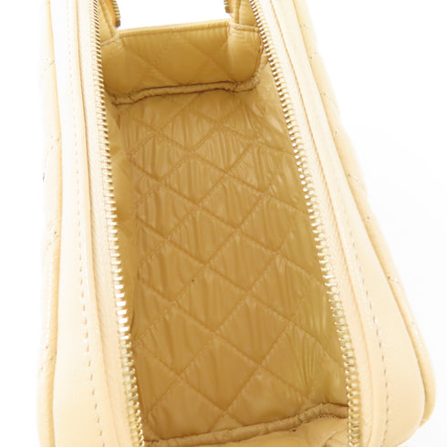 CHANEL CC GHW Pouch AP3702 Calfskin Leather Beige