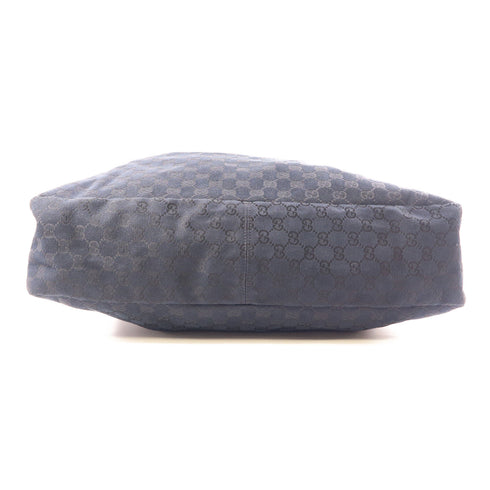 GUCCI SHW Horsebit Shoulder Bag 114900 GG Canvas