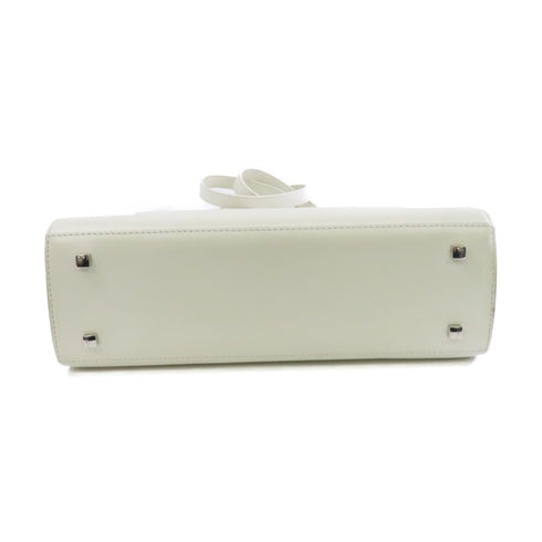 Delvaux SHW Tempete 2way Shoulder Bag Lambskin Leather White